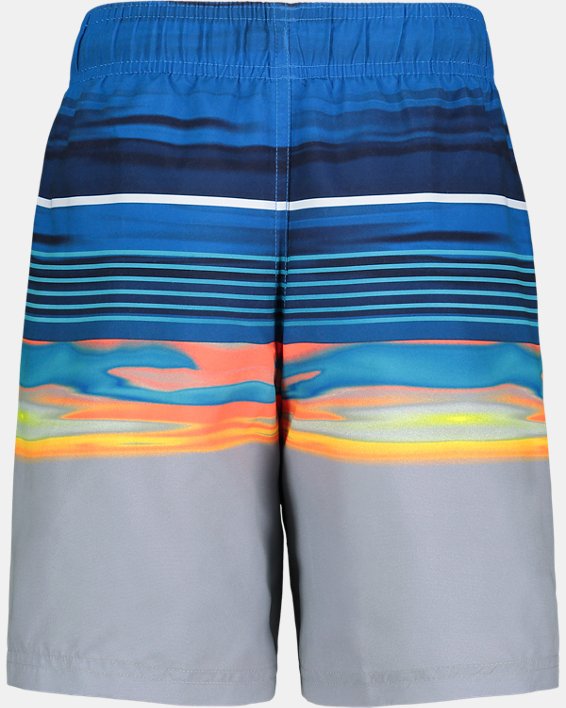 Little Boys' UA Serenity View Swim Volley Shorts, Blue, pdpMainDesktop image number 1